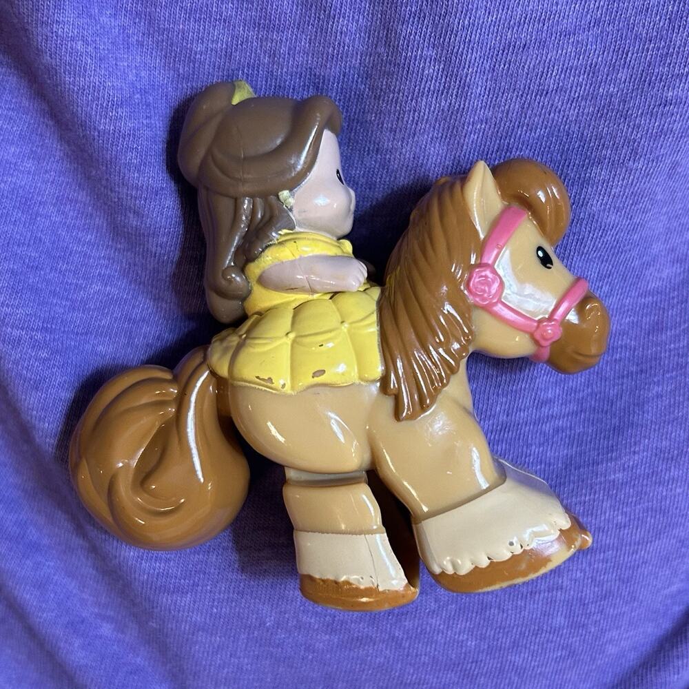 Fisher Price Little People Disney Princess Belle Klip Klop Horse Beauty & Beast